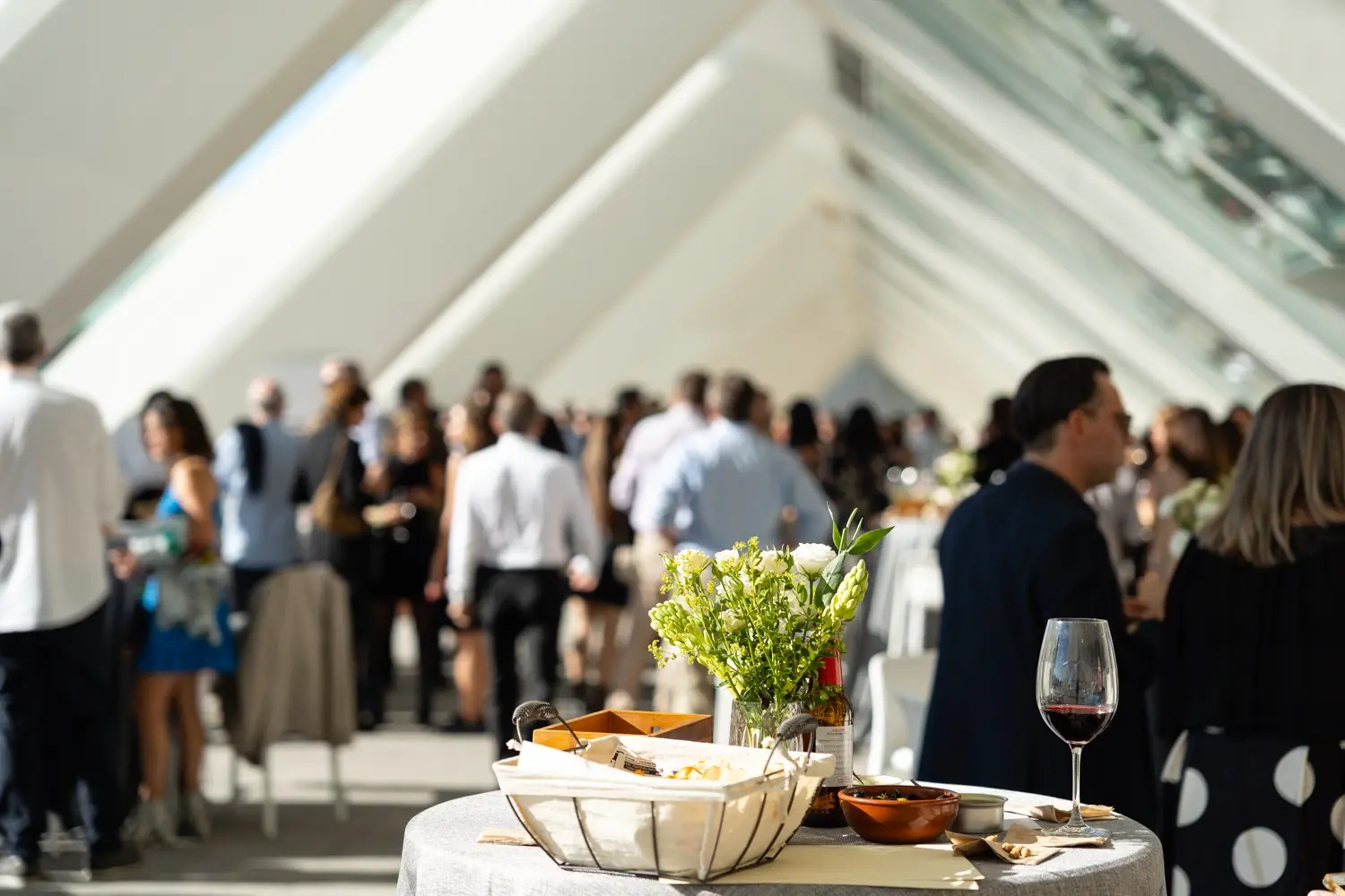 Mesa evento corporativo