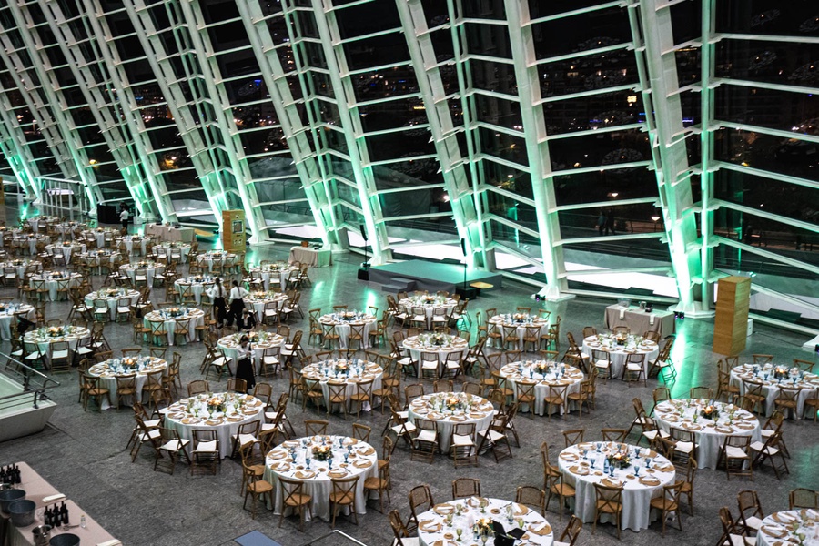 Sala montada para un evento de Catering Noray