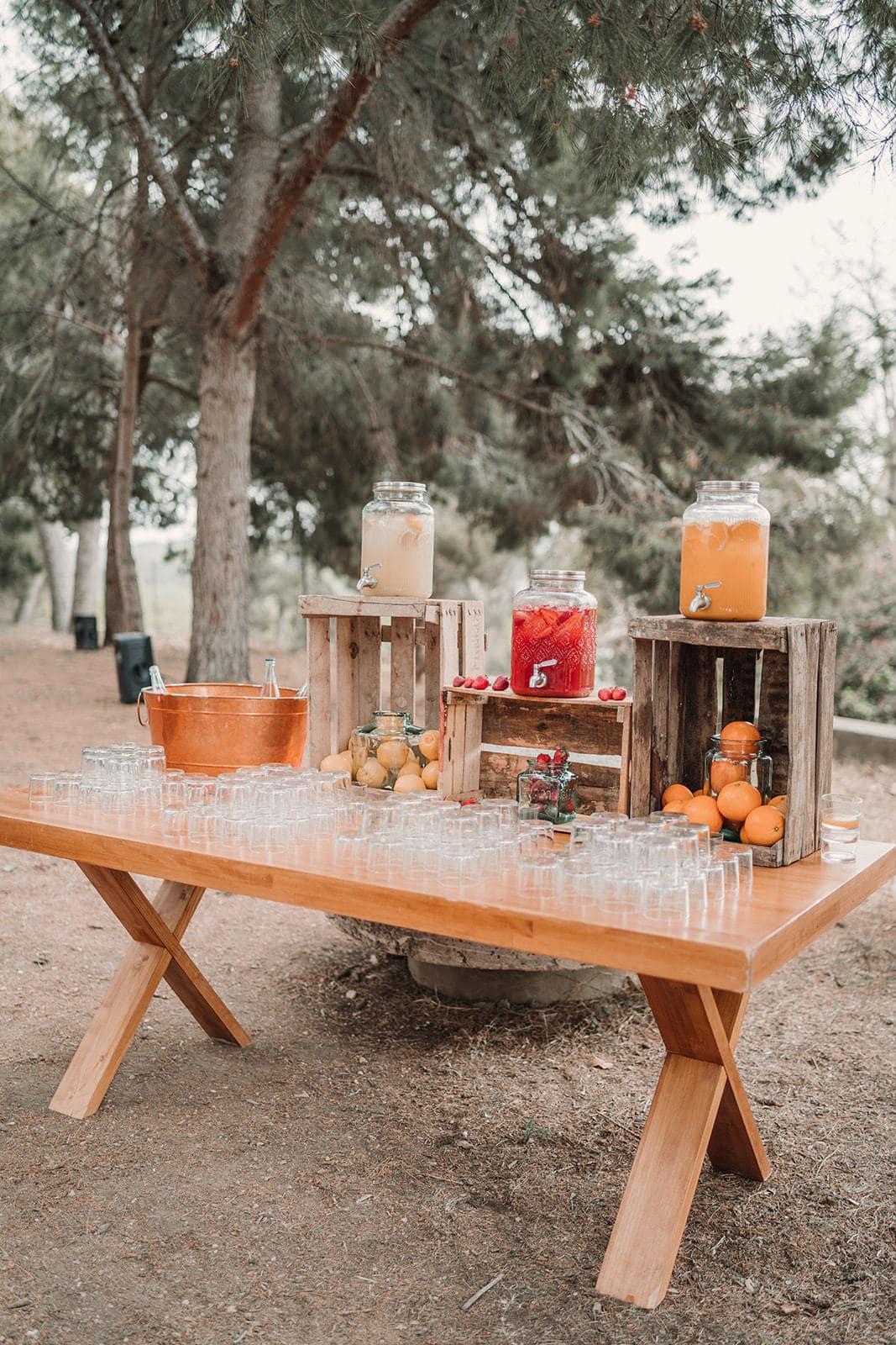 Catering para bodas exterior Masía para bodas Valencia