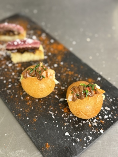 [ACP003] Brioche de bogavante, coleslow y suquet de cangrejo
